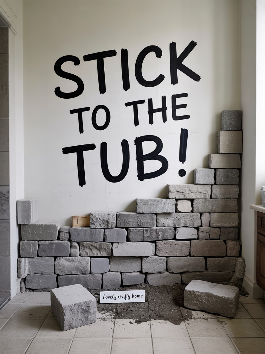 Hide Ugly Bathroom Fixtures: Creative Tub Backsplash Ideas for Small Bathrooms