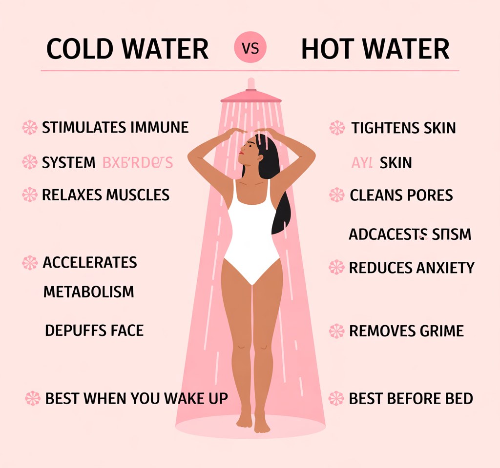 Cold vs Hot Showers: Complete Benefits Guide for Skin & Health