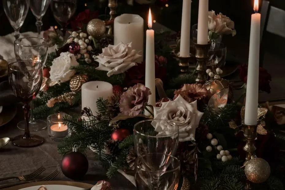 Holiday Table Setting Ideas | Elegant Christmas Dinner Party Decor & Table Design