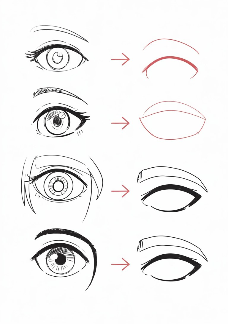 How to Draw Anime Eyes Step by Step for Beginners