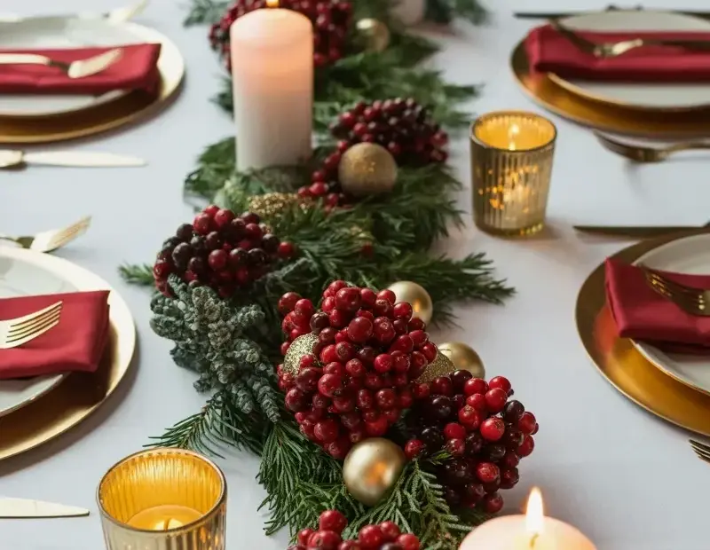 How to Create a Gorgeous Holiday Tablescape on a Budget with Fresh Cranberries