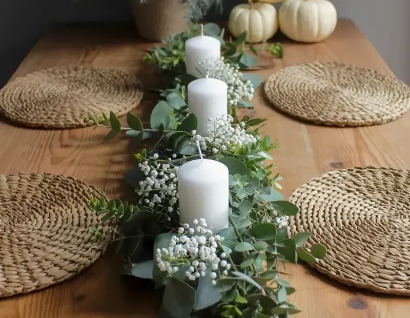Rustic Autumn Table Setting Mistake: Overdoing the Greenery? Here's a Fix