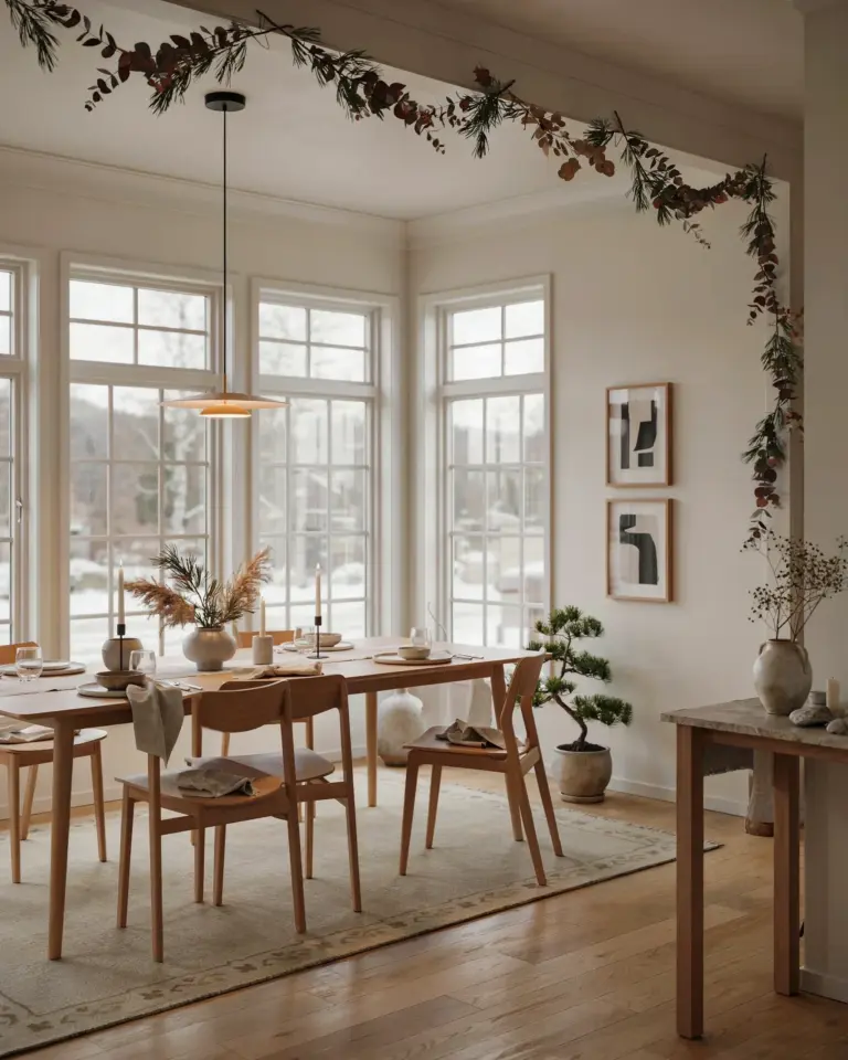 Budget Copper Botanical Holiday Table Setting Ideas You'll Love