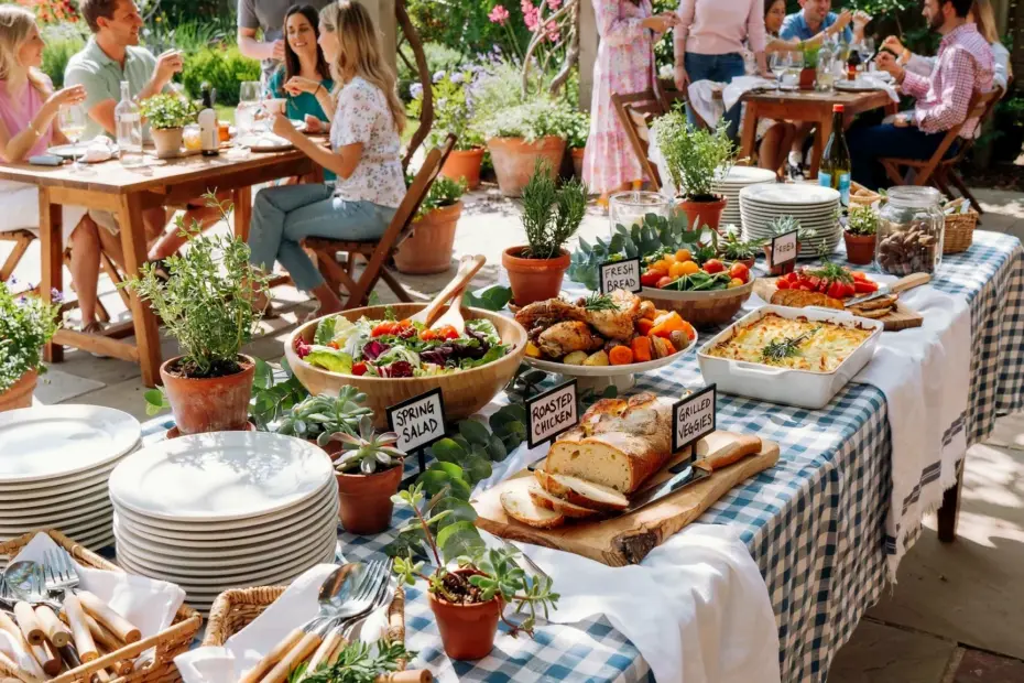 Spring Buffet Table Decor: 25 Simple Dinner Party Styling Tips